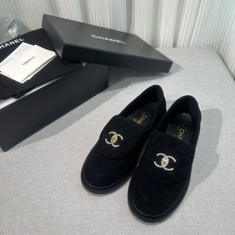 Ch*el leather shoes